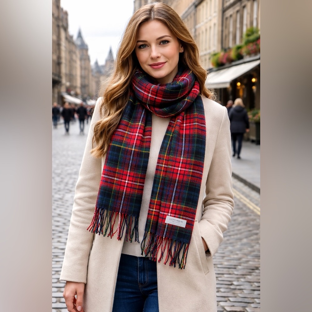 Lochcarron of Scotland 100% Lambswool Tartan Scarf | Made in Scotland